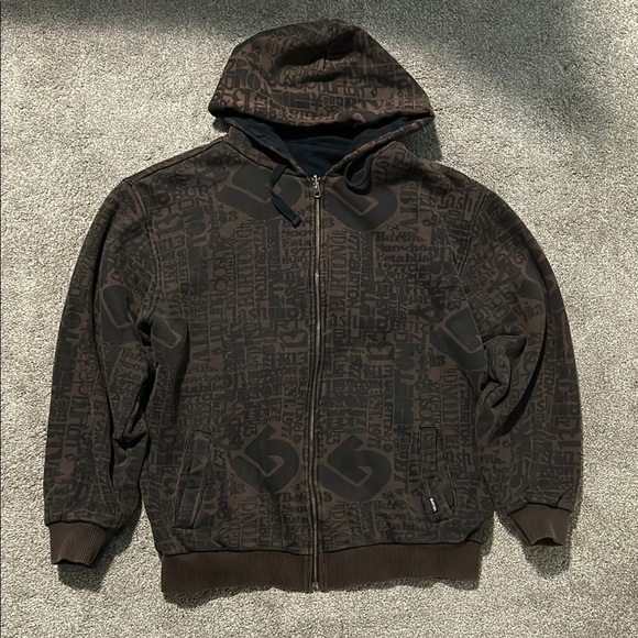 Vintage Burton All Over Print Hoodie - Picture 1 of 2